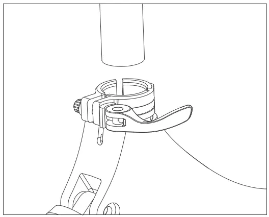 Jupiter Bike Discovery X7 Folding Electric Bike - seat post clamp