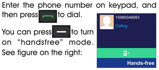 UNIWA Elder Mobile Phone - Make a Call