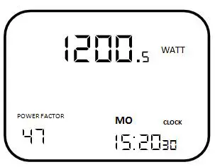 PeakTech 9035 Energy Meter - LCD display and menu control 3