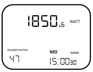 PeakTech 9035 Energy Meter - LCD display and menu control 4