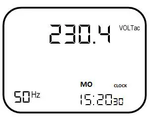 PeakTech 9035 Energy Meter - LCD display and menu control