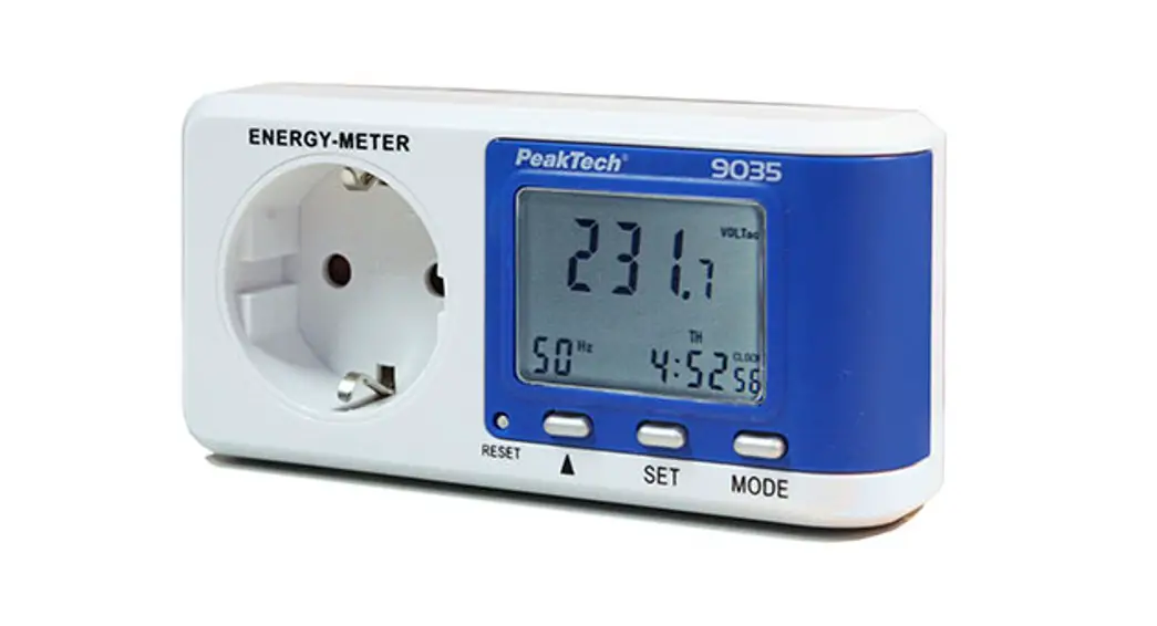Peaktech 9035 Energy Meter Instruction Manual
