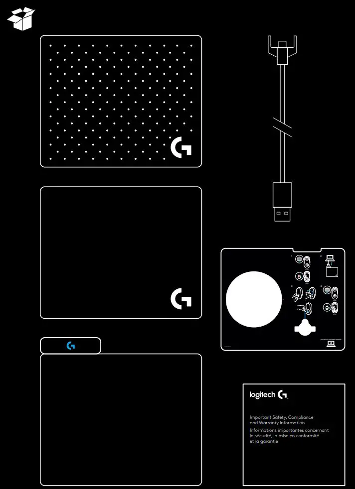 logitech POWERPLAY Wireless Charging System User Guide - What's in the box