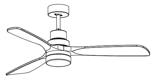 YOUKAIN HDLP-CFFL5209AC Light Pro 52-Inch Modern LED Indoor Matte Smart Ceiling Fan-fig1