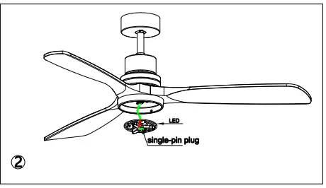 YOUKAIN HDLP-CFFL5209AC Light Pro 52-Inch Modern LED Indoor Matte Smart Ceiling Fan-fig13