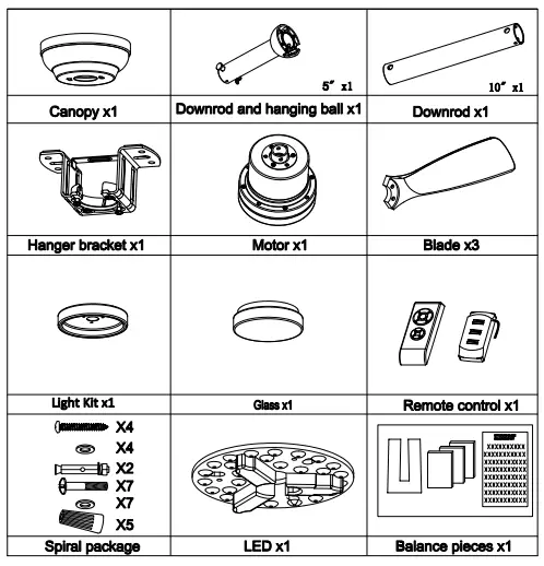 YOUKAIN HDLP-CFFL5209AC Light Pro 52-Inch Modern LED Indoor Matte Smart Ceiling Fan-fig2