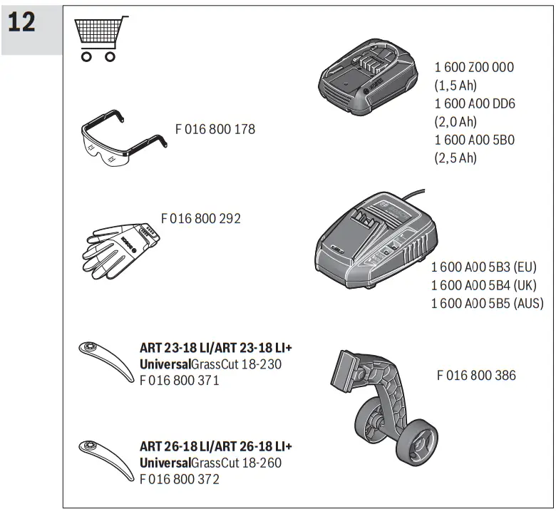 BOSCH ART 23 18 LI Universal Grass Trimmer 18 230 - 14