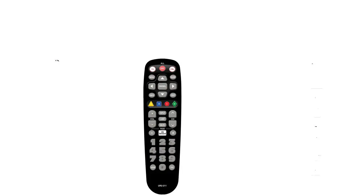 Urc Ur2-211 Universal Remote Easy Clicker User Guide