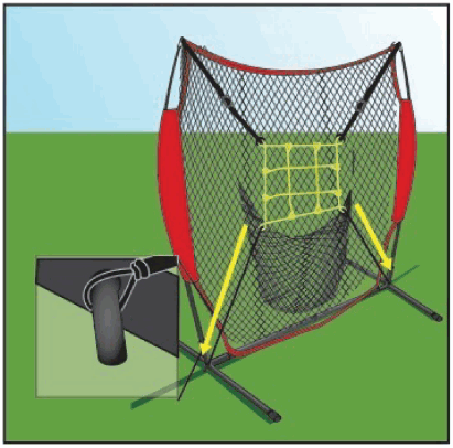 RUKKET SPORTS BAS 900 7ft 7ft Sock It Baseball and Softball Practice Net - FIG 12