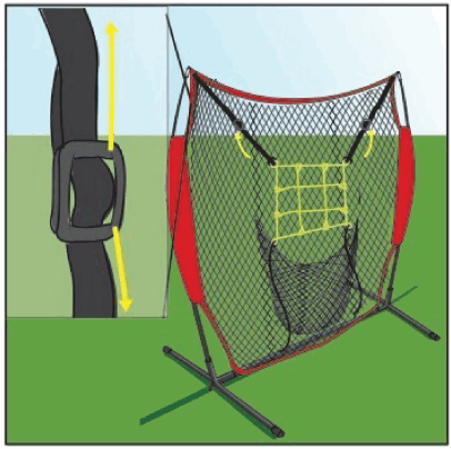 RUKKET SPORTS BAS 900 7ft 7ft Sock It Baseball and Softball Practice Net - FIG 13