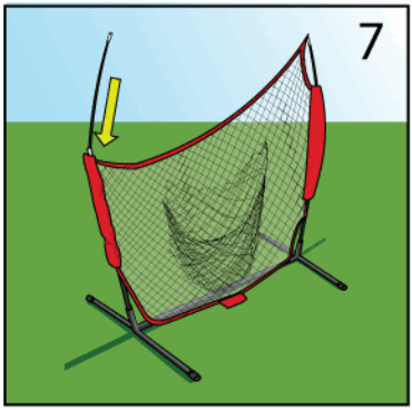 RUKKET SPORTS BAS 900 7ft 7ft Sock It Baseball and Softball Practice Net - FIG 8