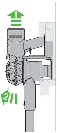 dyson Vacuum Cleaner User Manual - Removing from the dock
