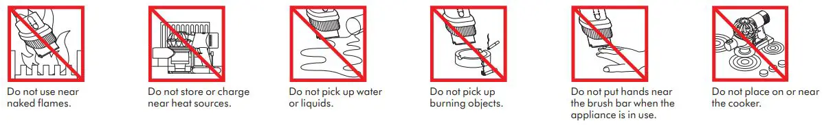 dyson Vacuum Cleaner User Manual - fully restricted