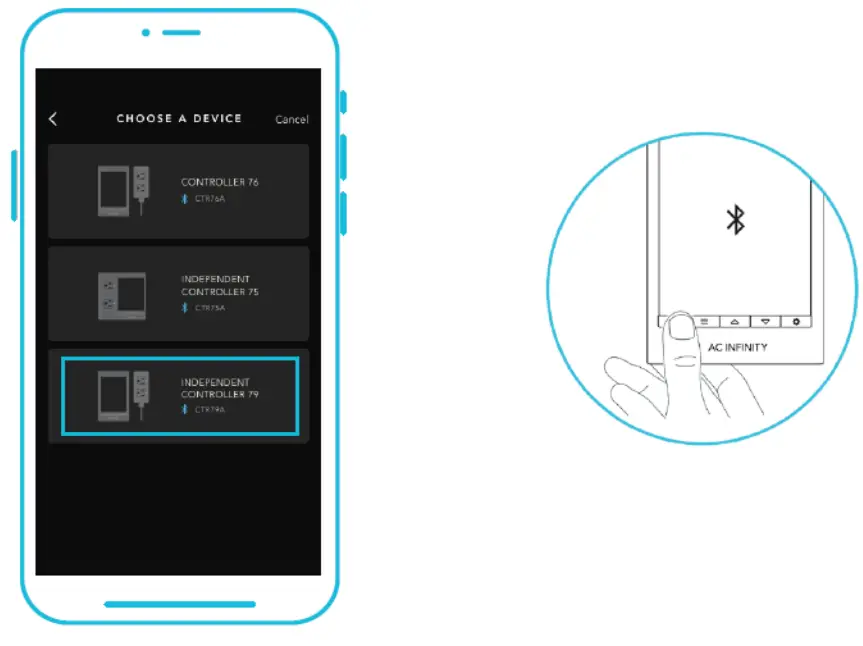 AC INFINITY CTR79A Wall Hang Controller - app 1
