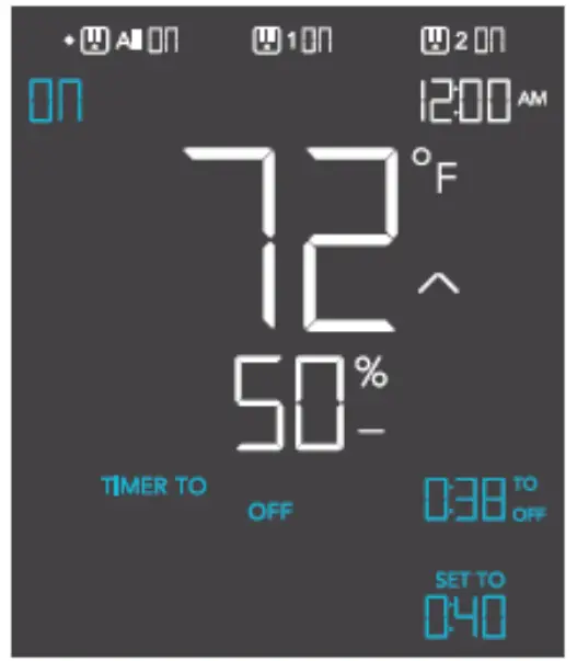 AC INFINITY CTR79A Wall Hang Controller - timer