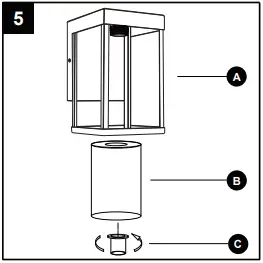 ZEGOLAER 41180851 Outdoor Wall Sconce A05