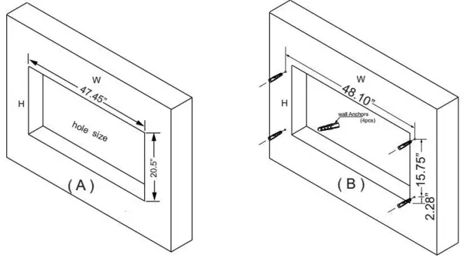 Recessed Wall Installation