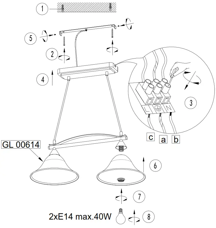 SellTec NELLY Double Pendant Lamp