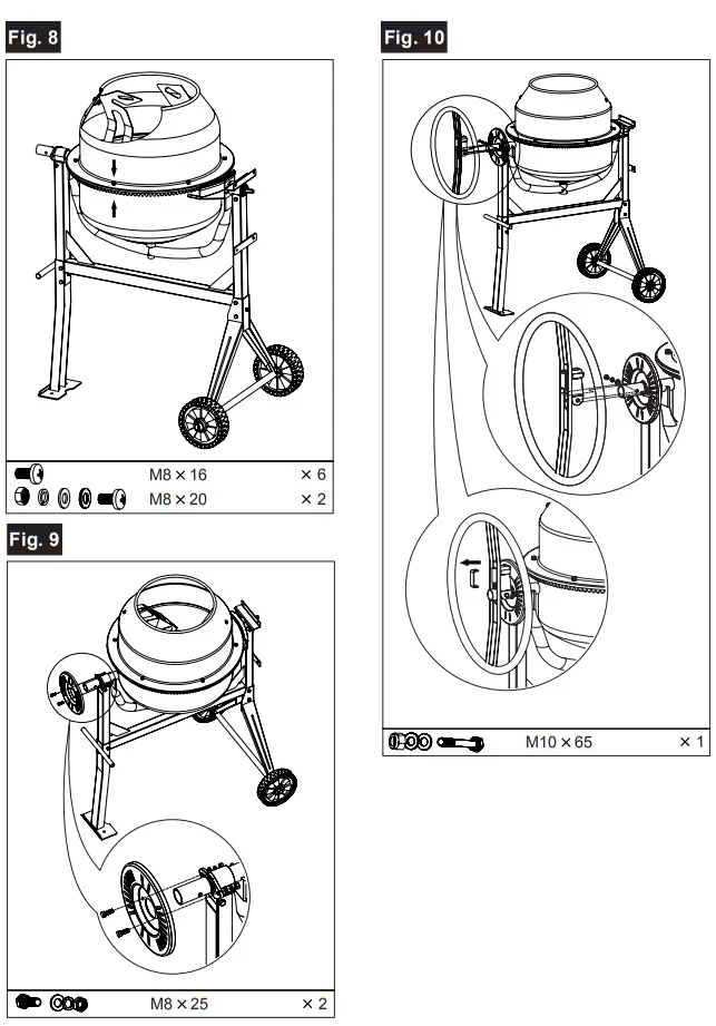 scheppach 5908403901 Concrete Mixer - Fig 3