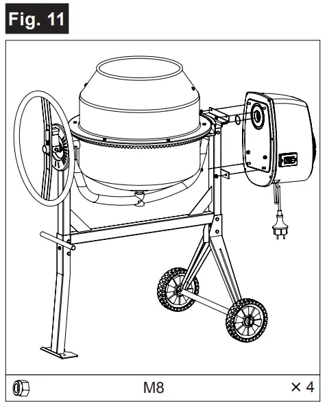 scheppach 5908403901 Concrete Mixer - Fig 4