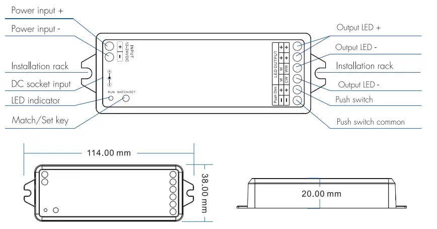 lEDYi-Lighting-WZ1-ZigBee-and-RF-2-Ch-LED-Controller-FIG2