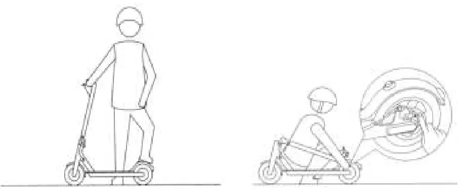 IEZWAY EZ6 Foldable Electric Scooter - Do not touch