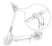 IEZWAY EZ6 Foldable Electric Scooter - Set handle