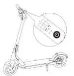 IEZWAY EZ6 Foldable Electric Scooter - battery led