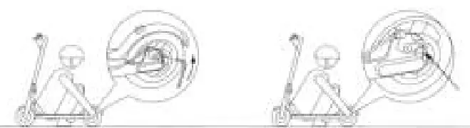 IEZWAY EZ6 Foldable Electric Scooter - brake disc