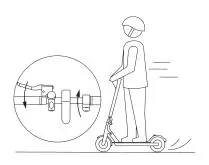 IEZWAY EZ6 Foldable Electric Scooter - brake