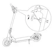 IEZWAY EZ6 Foldable Electric Scooter - handle bar