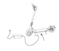 IEZWAY EZ6 Foldable Electric Scooter - harging scooter