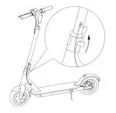 IEZWAY EZ6 Foldable Electric Scooter - parking bridge