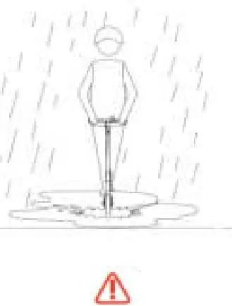 IEZWAY EZ6 Foldable Electric Scooter - rain