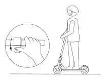 IEZWAY EZ6 Foldable Electric Scooter - scooter is moving