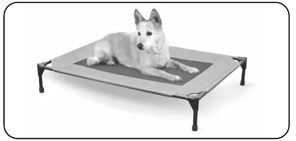 K H Small Original Pet Cot Elevated Pet Bed fig (1)