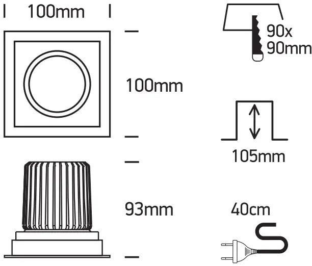 one LIGHT 51112E LED Downlight-FIG2