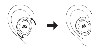 Positioning your earbuds
