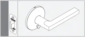 PRIVACY FUNCTION ONLY Choose privacy pin location