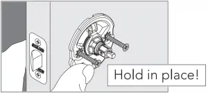 Secure with two (2) screws