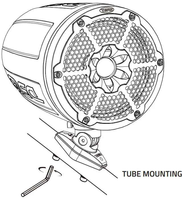 DS18 CF X10TPNEO Carbon Fiber Texture 10 Inch Marine Tower Neodymium Speaker - Figure 10