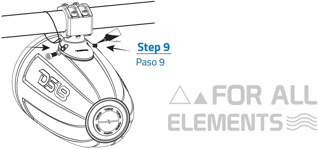 DS18 CF X10TPNEO Carbon Fiber Texture 10 Inch Marine Tower Neodymium Speaker - Figure 6