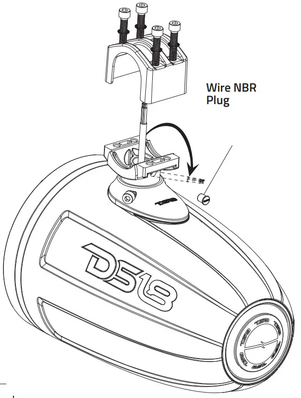 DS18 CF X10TPNEO Carbon Fiber Texture 10 Inch Marine Tower Neodymium Speaker - Figure 7