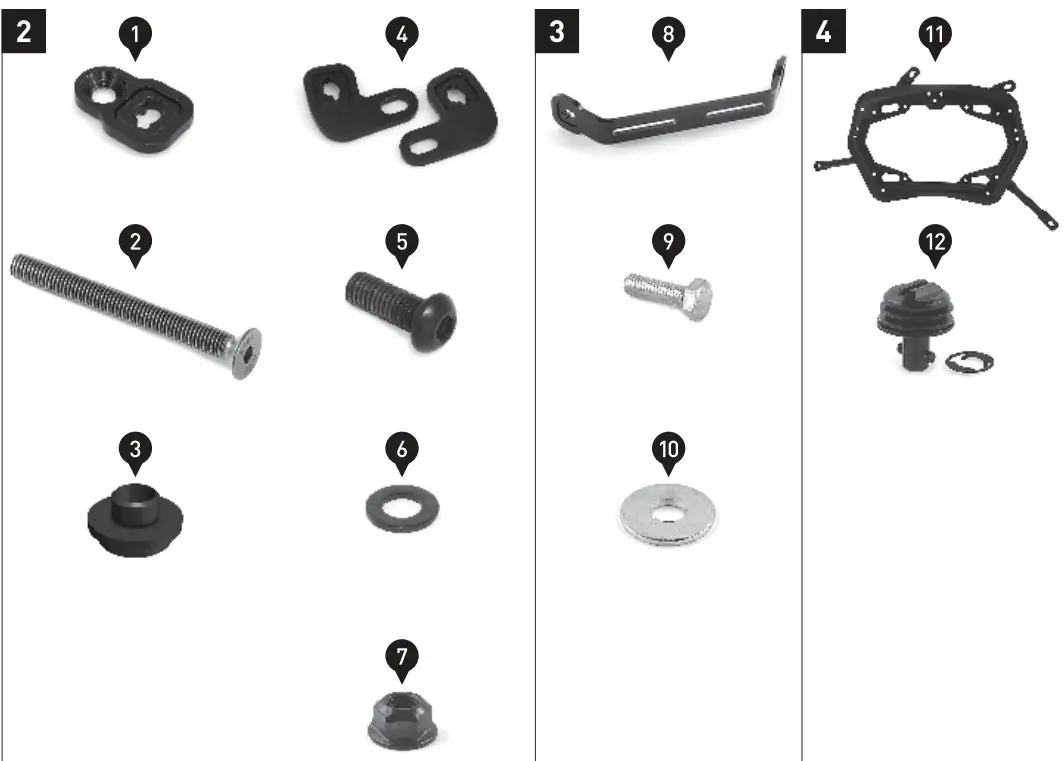 SW MOTECH KFT 08 990 30000 B Pro Side Carrier - Figure 1