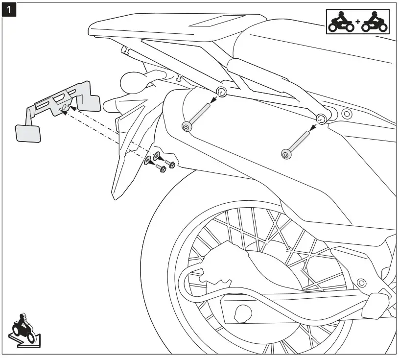SW MOTECH KFT 08 990 30000 B Pro Side Carrier - Figure 2