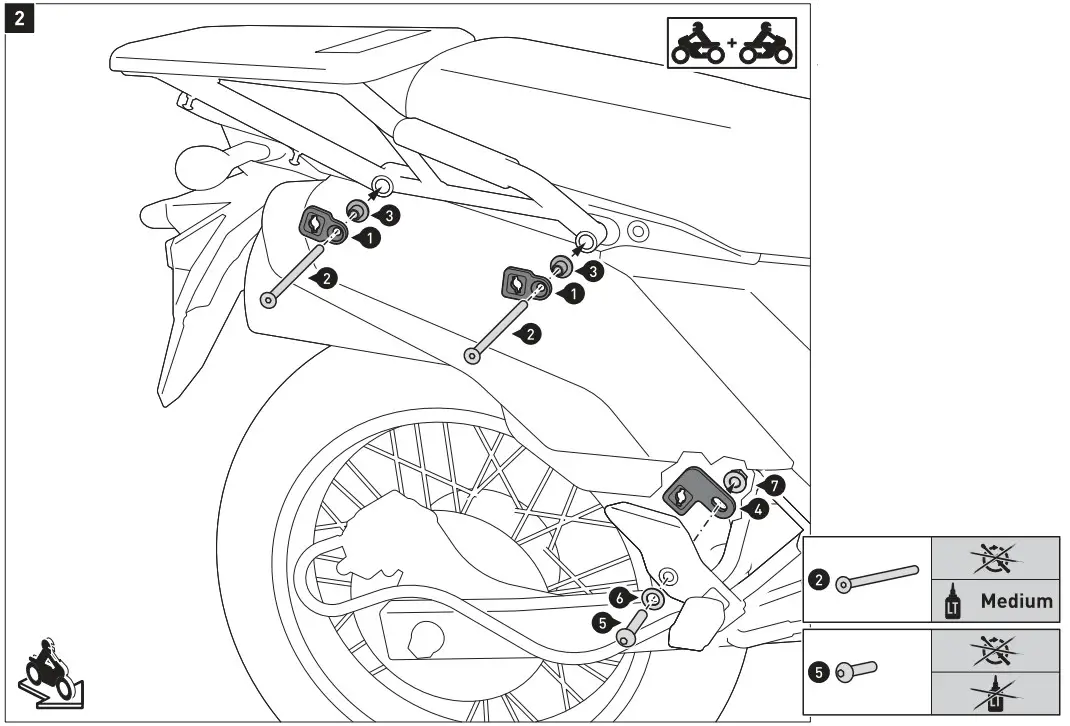 SW MOTECH KFT 08 990 30000 B Pro Side Carrier - Figure 3