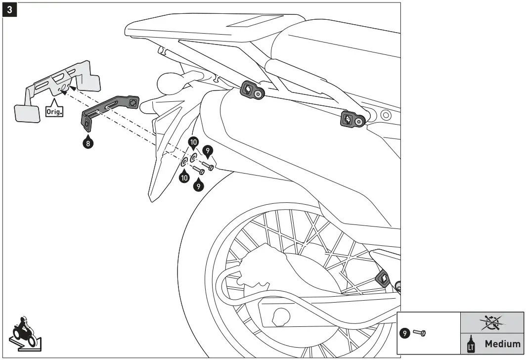 SW MOTECH KFT 08 990 30000 B Pro Side Carrier - Figure 4