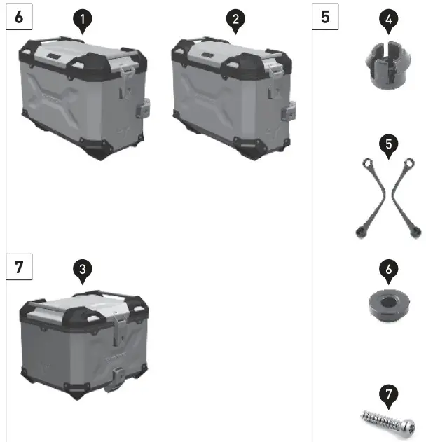 SW MOTECH KFT 08 990 30000 B Pro Side Carrier - Figure 8