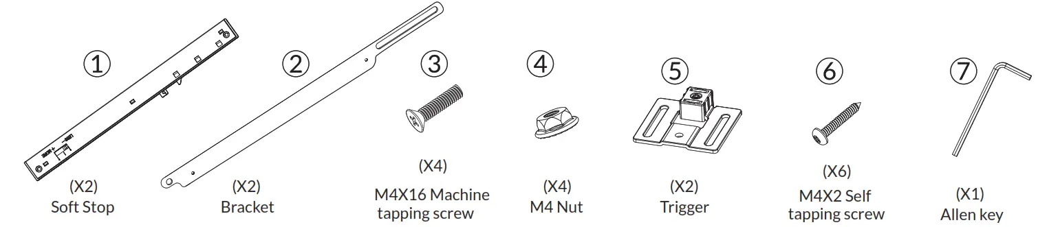 REALCRAFT Soft Stop Barn Door