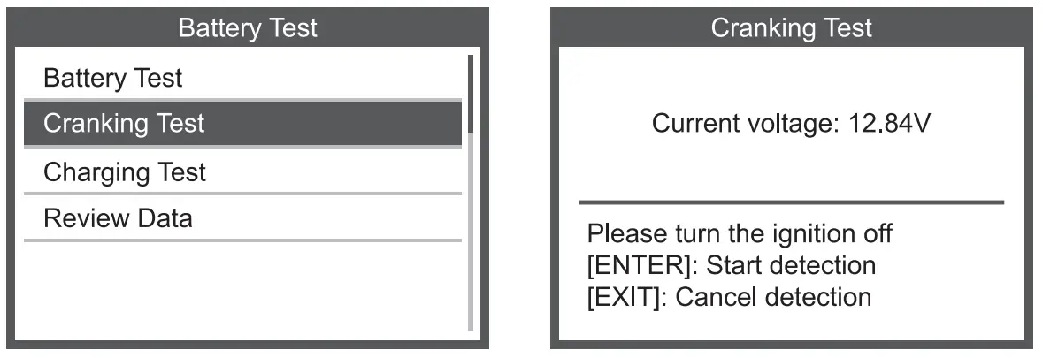 AUTOPHIX OM129 Pro 6V 12V Car Battery Tester 100-2000 CCA Battery Load Tester - Cranking Test